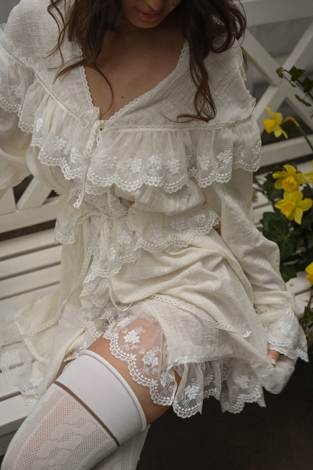 Mari Lace Cloud Dress