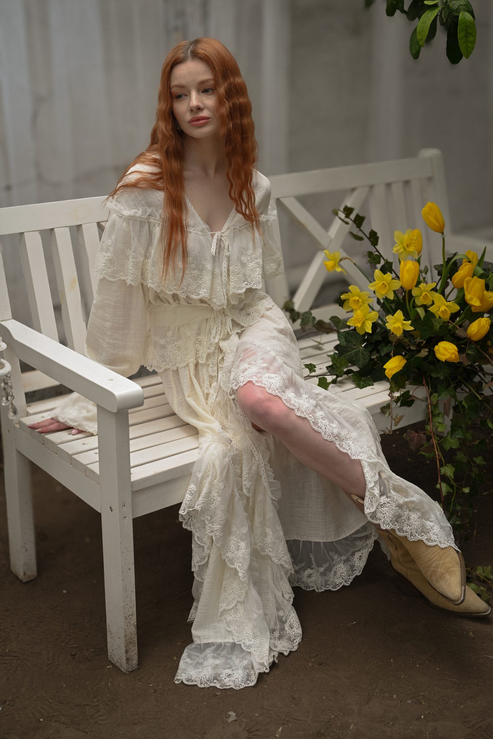 Mari Lace Cloud Dress